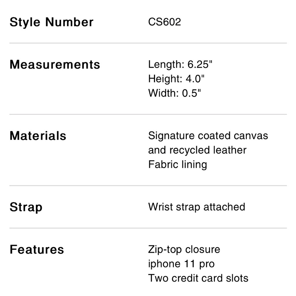 Coach corner zip wristlet - Picture 3 of 3